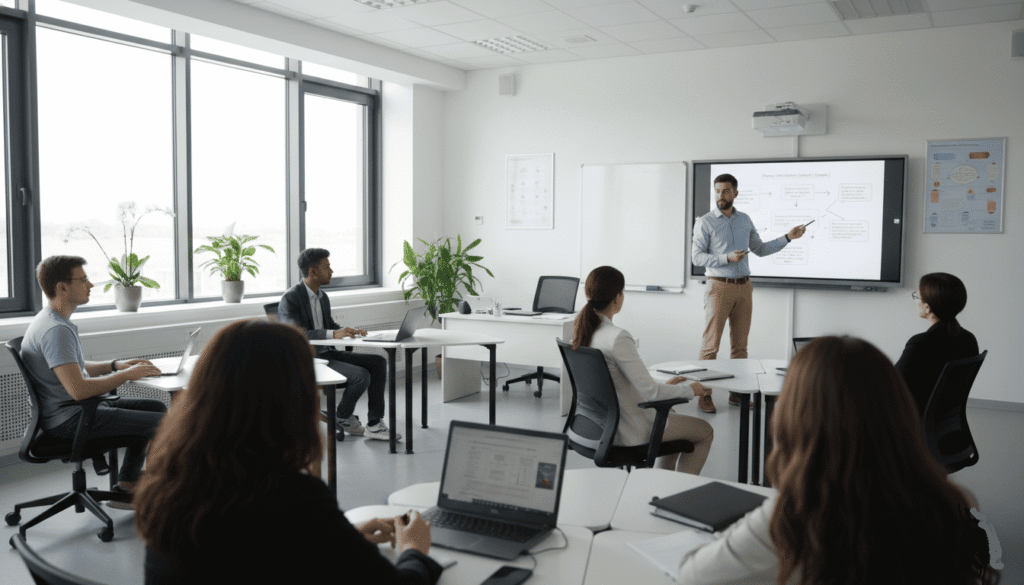 salle de classe moderne en Bulgarie dans une école internationale