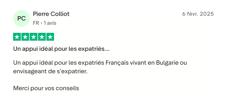Avis 5 - Vivre en Bulgarie