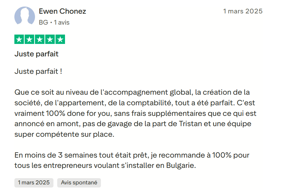 Avis 7 - Vivre en Bulgarie