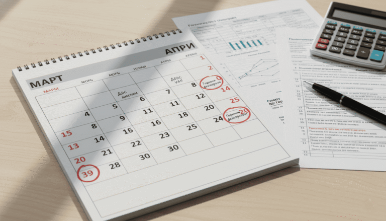 Calendrier et calculatrice déclaration fiscale Bulgarie