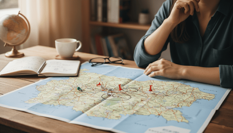 une personne regardant une carte de la Bulgarie avec Sofia, Plovdiv et Varna marquées